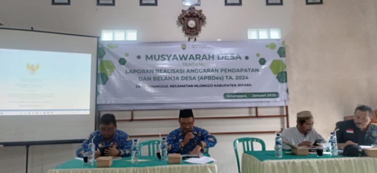 BPD Sinanggul Gelar Musyawarah Desa untuk Laporan Realisasi APBDes 2024