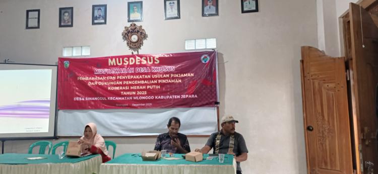 MUSDESUS Desa Sinanggul Bahas Usulan dan Pengembalian Pinjaman Koperasi Merah Putih Tahun 2025