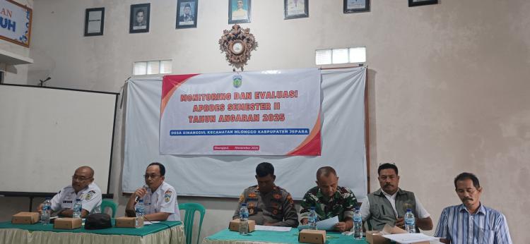 Pemdes Sinanggul Gelar Monitoring dan Evaluasi APBDes Semester II Tahun Anggaran 2025