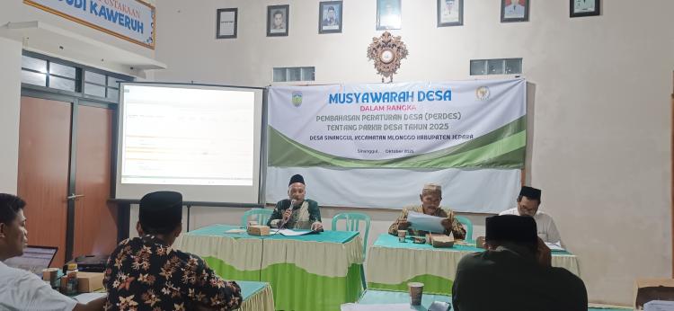 Pemdes Sinanggul Gelar Musyawarah Desa Bahas Rancangan Peraturan Desa tentang Parkir Tahun 2025