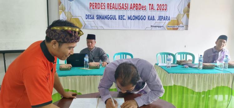 Pemerintah Desa Sinanggul Umumkan Realisasi APBDes Tahun Anggaran 2023