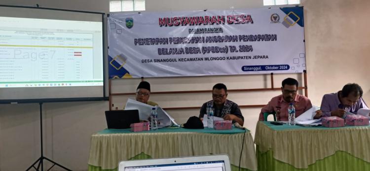 Badan Permusyawaratan Desa (BPD) Sinanggul Gelar Musyawarah Desa untuk Penetapan Perubahan APBDes 2024